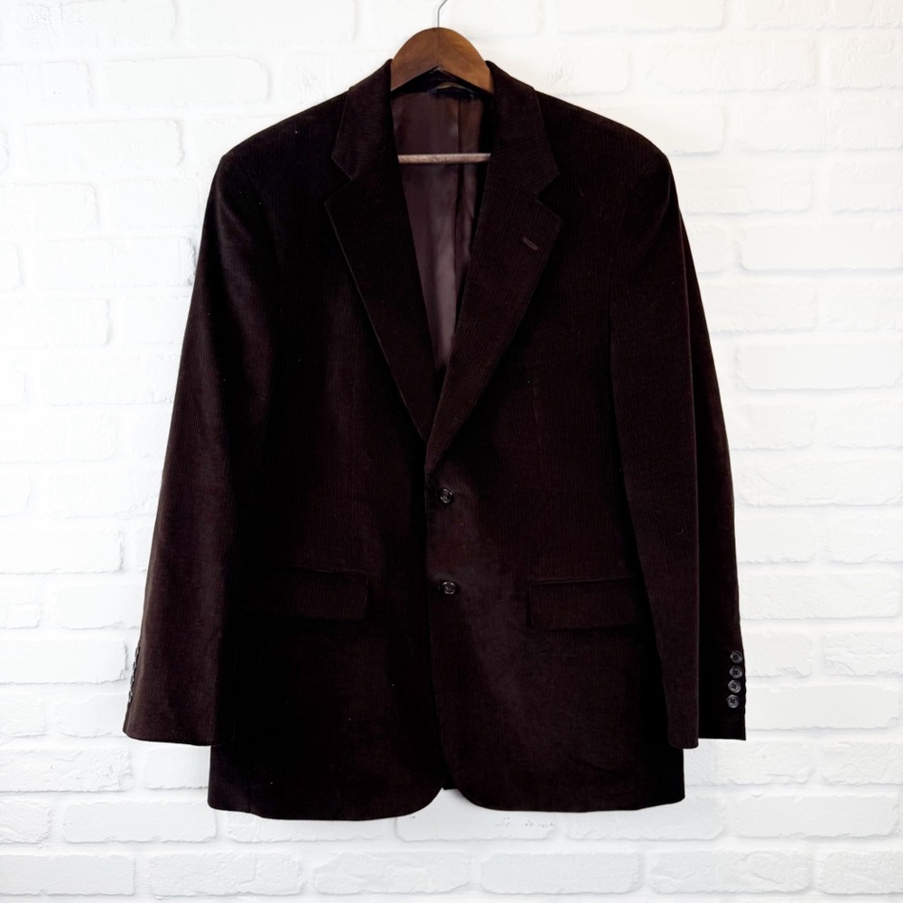 Brooks Brothers 346 Corduroy Blazer Jacket Men’s 42R Brown Sport Coat